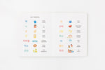Load image into Gallery viewer, Inside book page from the bilingual Korean–English children’s book Pay It Forward, showing beginner everyday words vocabulary with Korean Hangul and English text for early readers.
