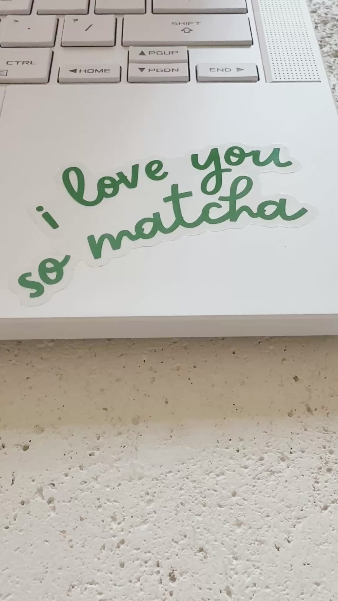 I Love You So Matcha Sticker