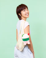 Load image into Gallery viewer, Strawberry Matcha Plush: Boba Tote
