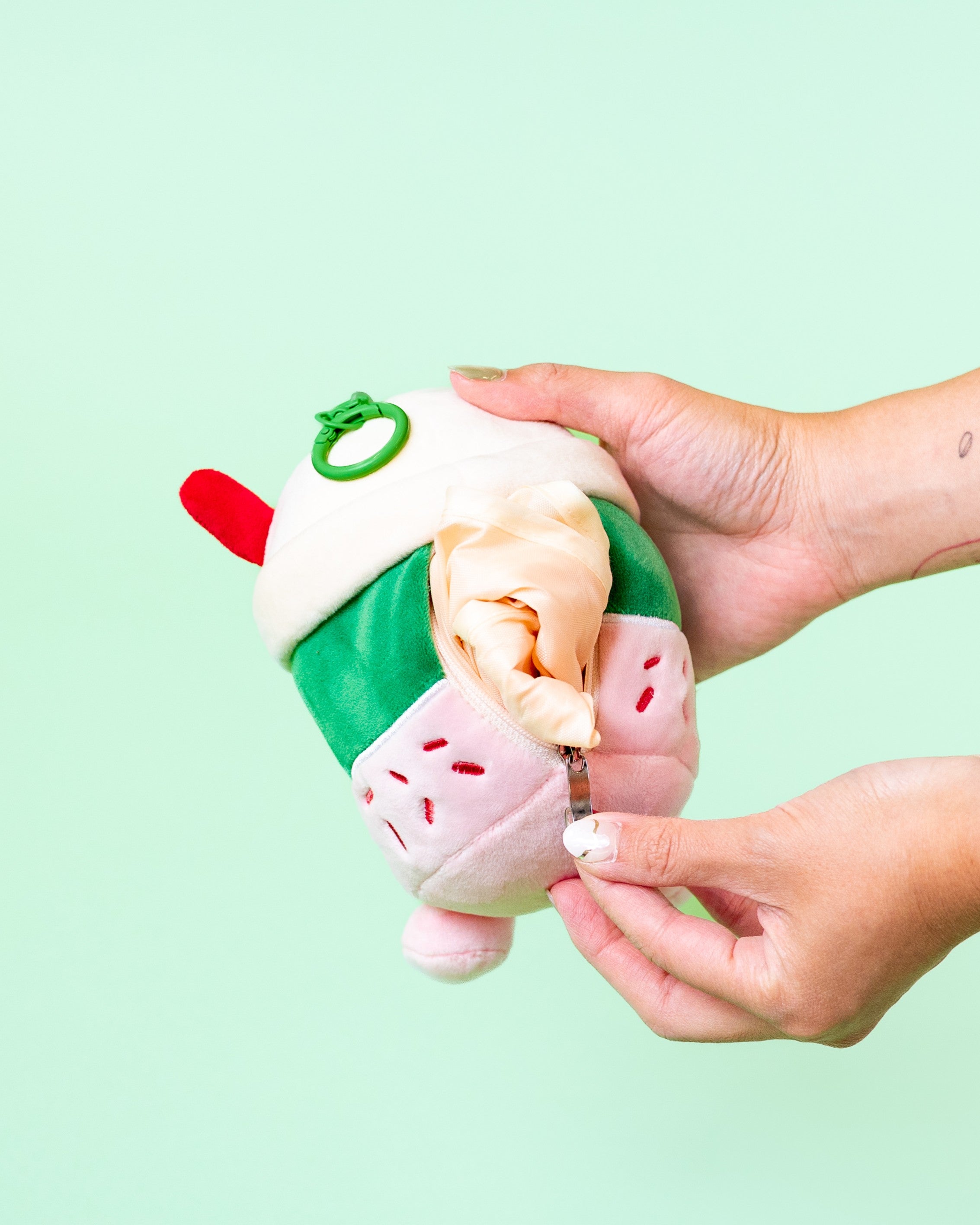 Strawberry Matcha Plush: Boba Tote